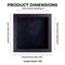 Rich Dark Brown Wood Shadow Box Frame with Acrylic Front - Black Suede Backing, 30 Sizes